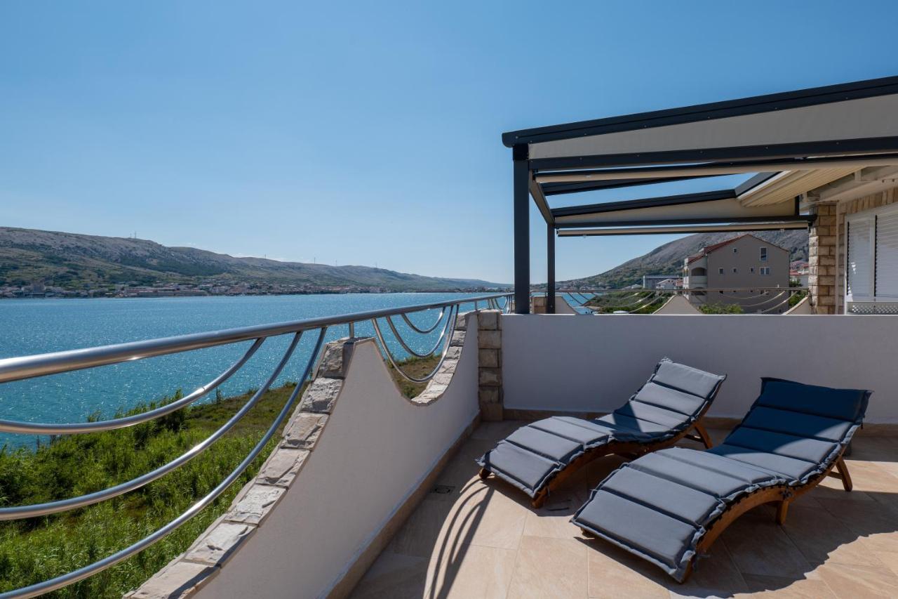 Pool Apartment Ena Pag Town Exterior foto