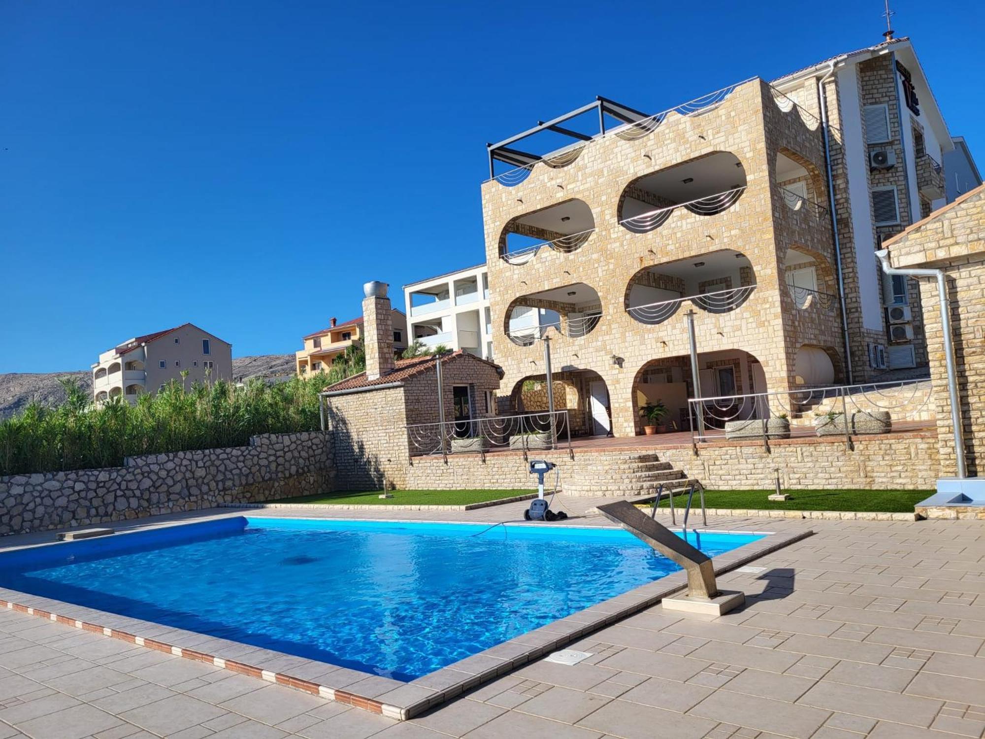 Pool Apartment Ena Pag Town Exterior foto
